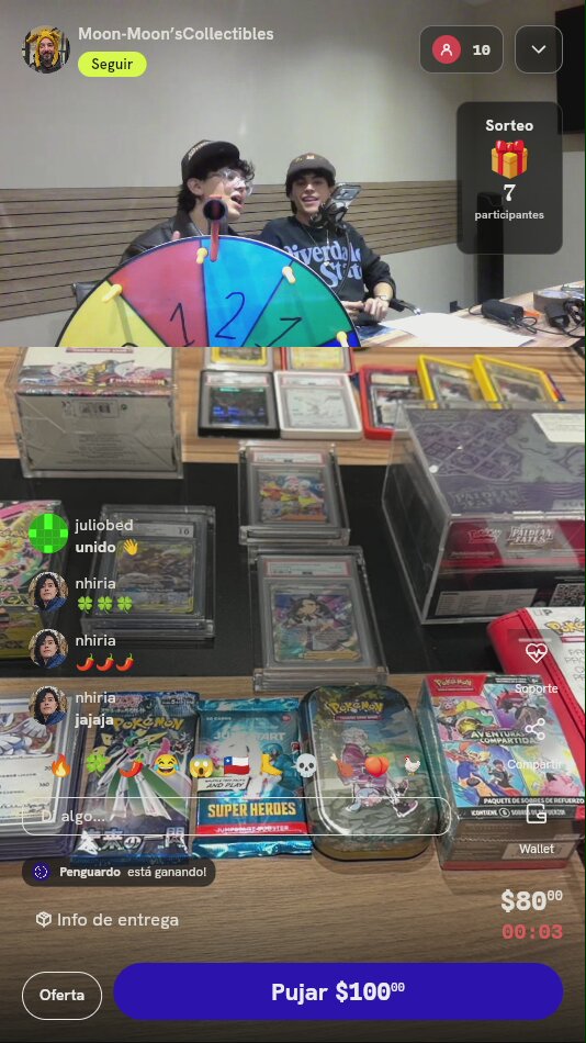 Tiro en ruleta de Pokémon TCG