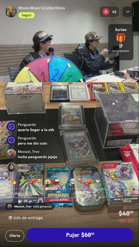 Giro en ruleta de coleccionables