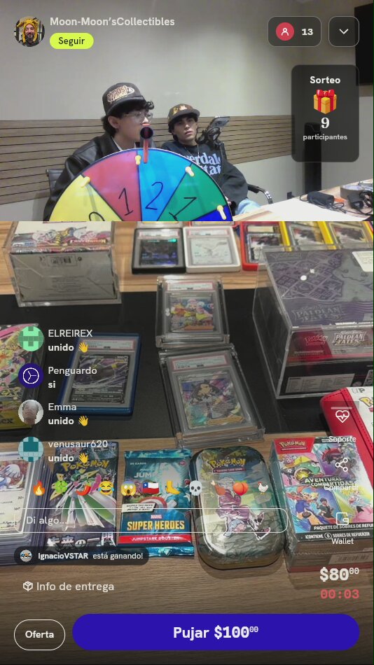 Espacio en ruleta TCG