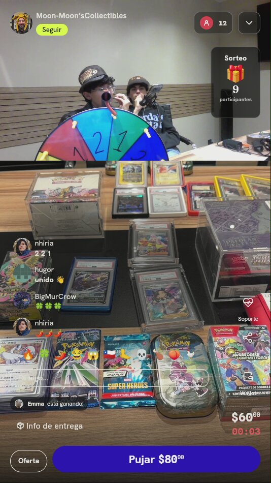 Tiro de ruleta de Pokémon TCG