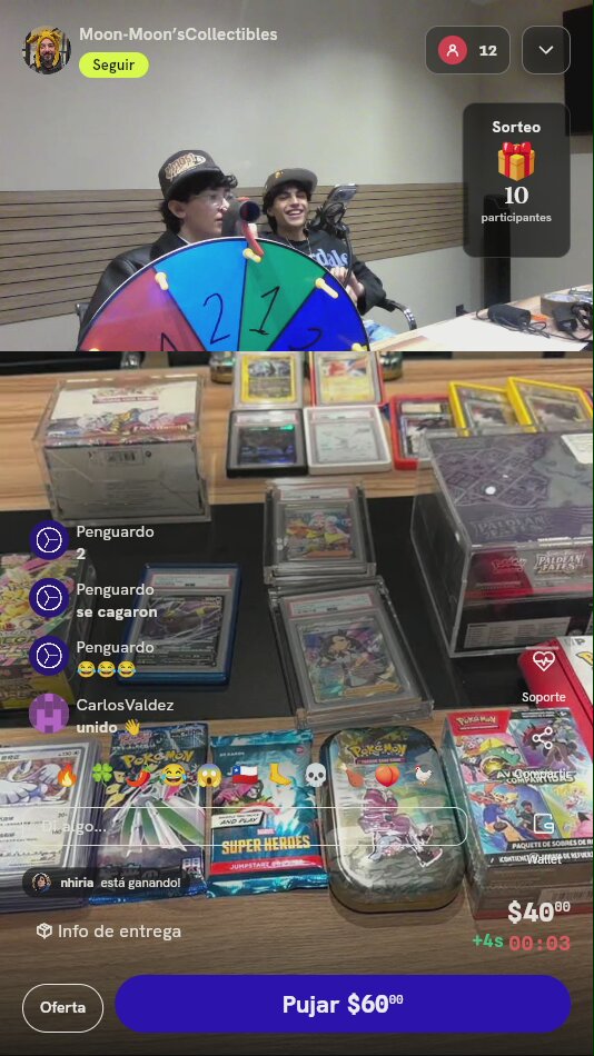 Giro de ruleta de premios TCG