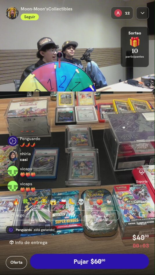 Giro en ruleta Pokémon TCG