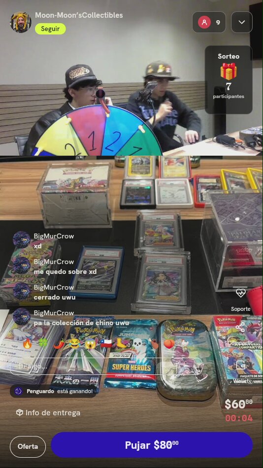 Giro de Ruleta de Coleccionables Pokémon