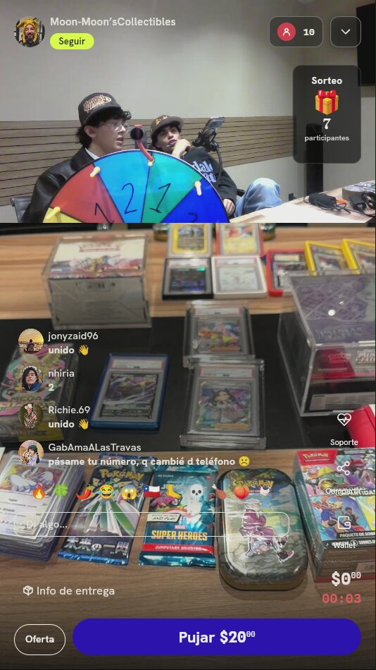 Tirada en ruleta de Pokémon