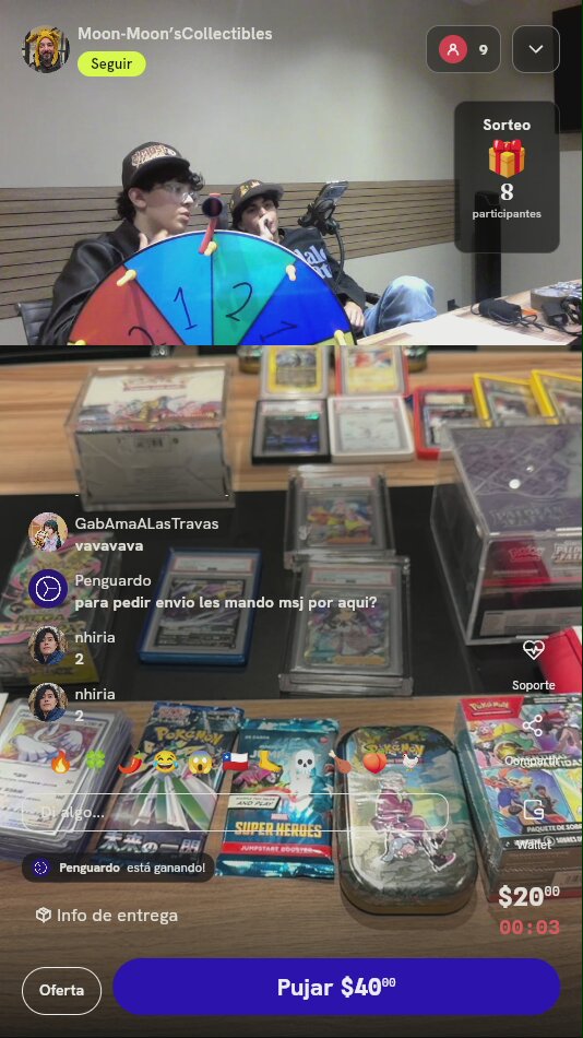 Tiro de ruleta TCG