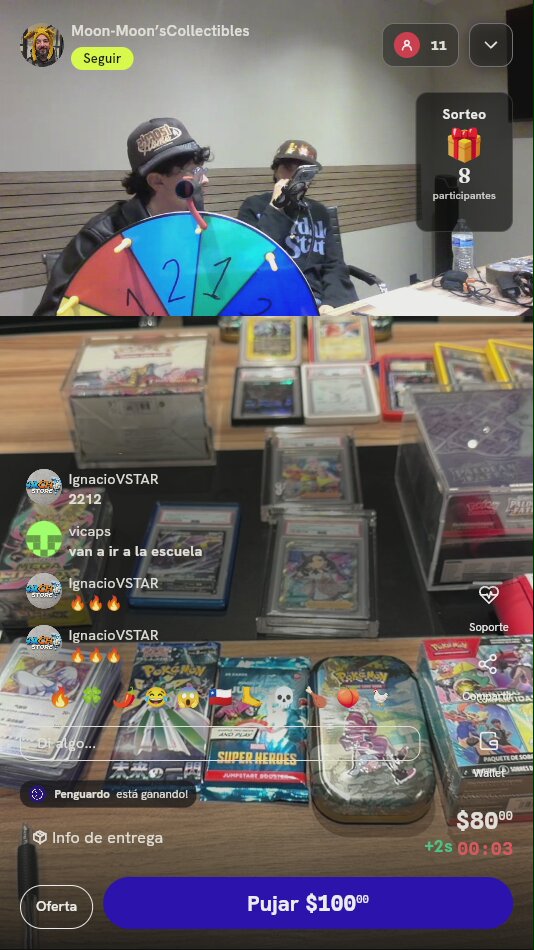 Tirada en ruleta de coleccionables