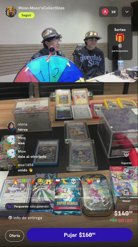 Tiro en ruleta Pokémon TCG