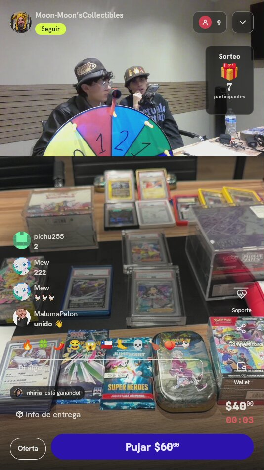Tiro de ruleta de Pokémon TCG