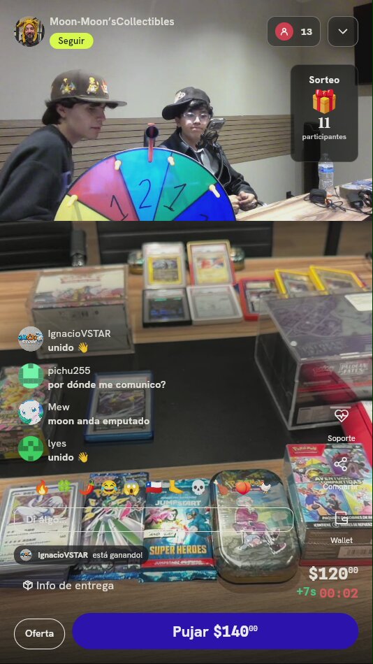 Giro de ruleta Pokémon TCG