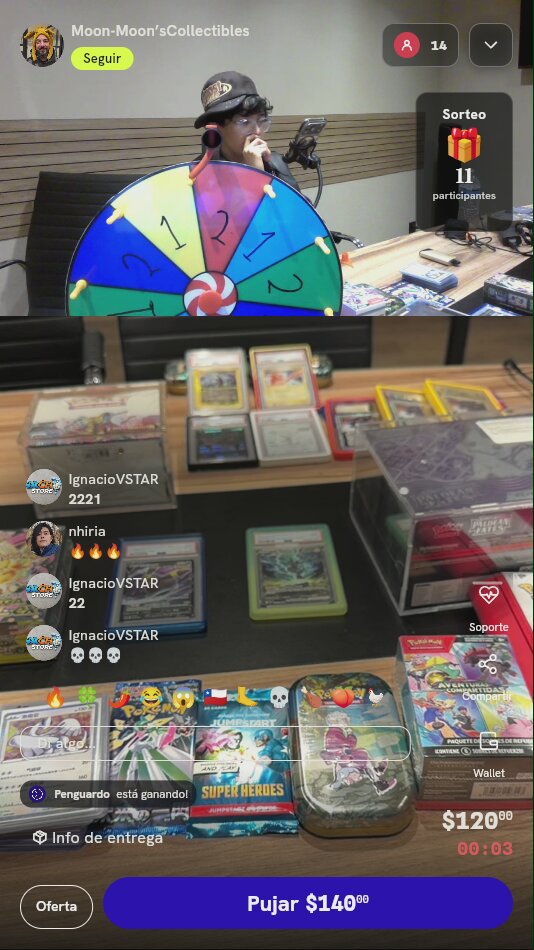 Giro en ruleta de premios