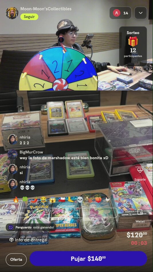 Tiro de Ruleta Pokémon TCG