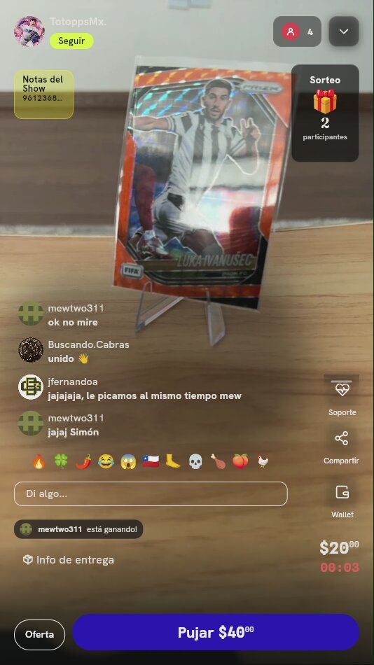 Carta Panini Prizm Luka Ivanušec