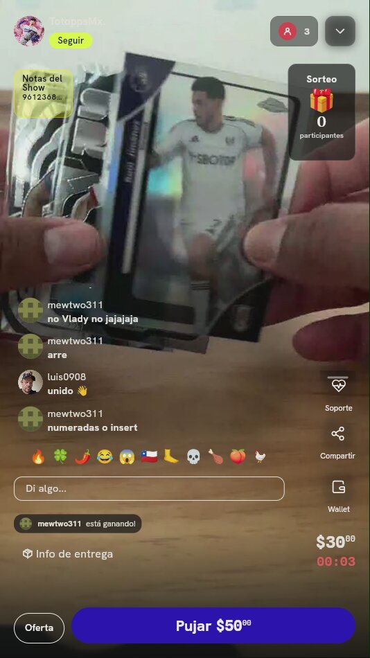 Carta Panini Prizm Mousa Al-Tamari