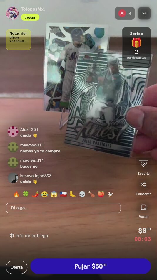 Lote de Tarjetas Topps MLB Juan Soto y Julio Rodríguez