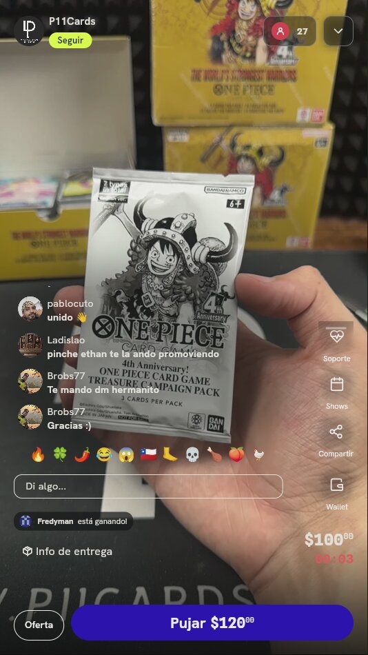 Sobre One Piece Treasure Campaign Pack