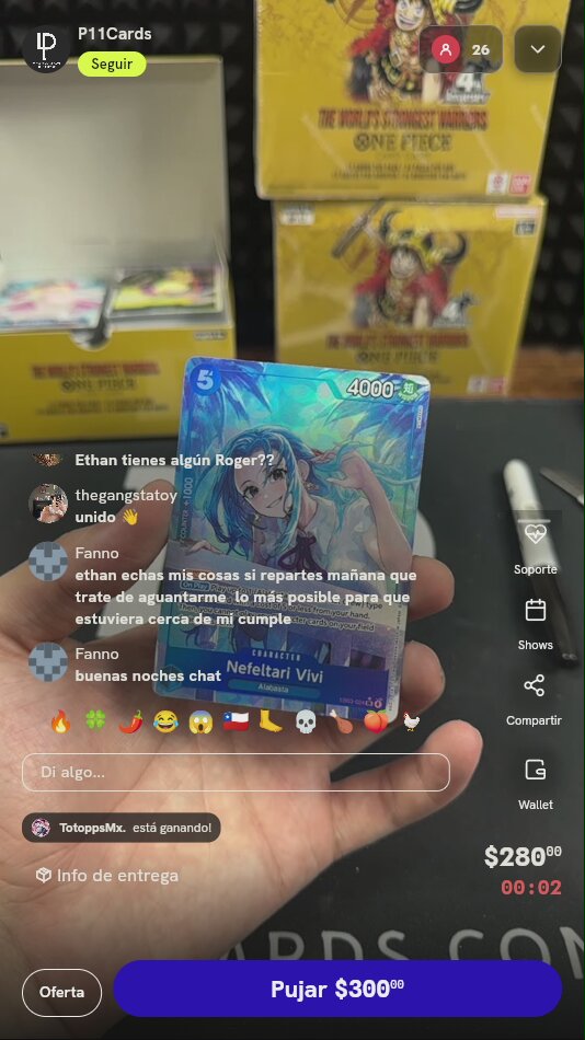 Carta Nefeltari Vivi One Piece TCG