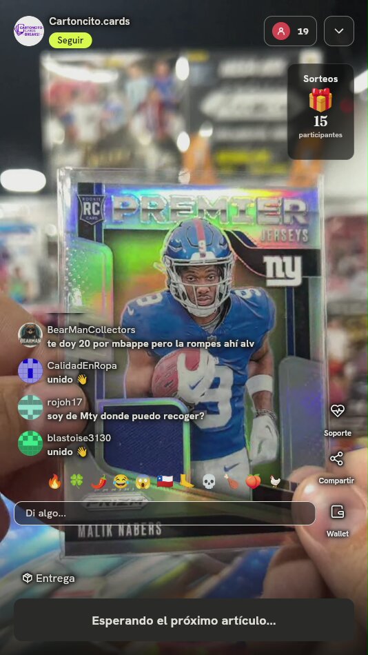 Carta Malik Nabers Panini Prizm