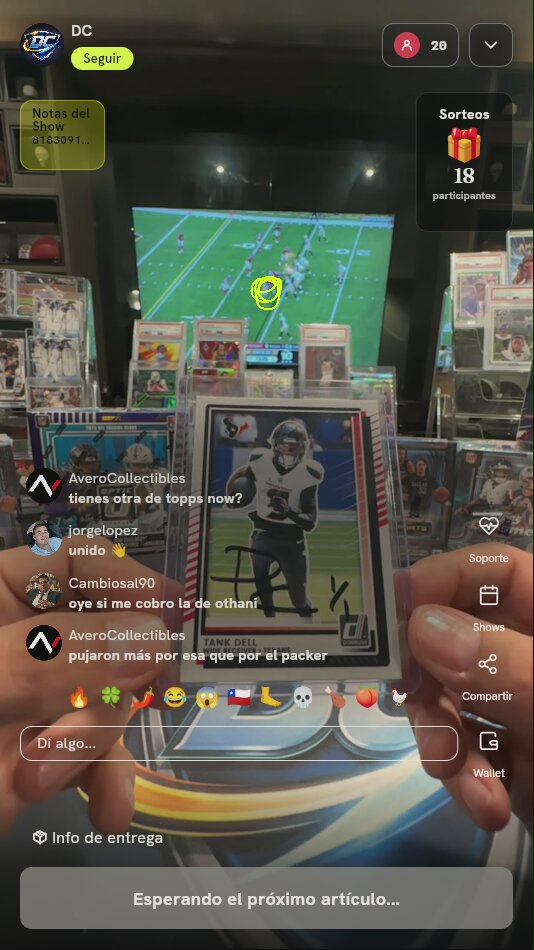 Carta autografiada Tank Dell 1/1