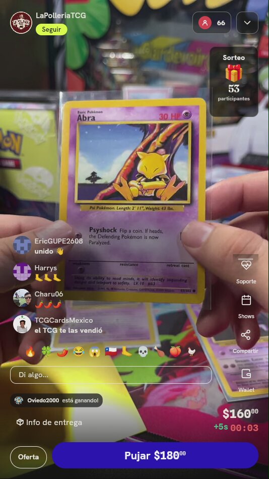 Carta Pokémon Abra Base Set 43/102