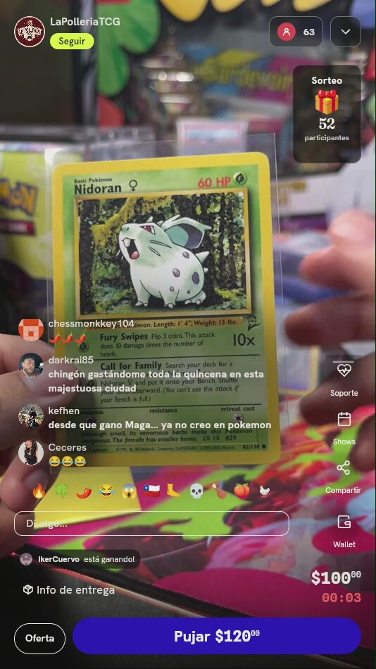 Carta Pokémon Nidoran ♀ Base Set 2