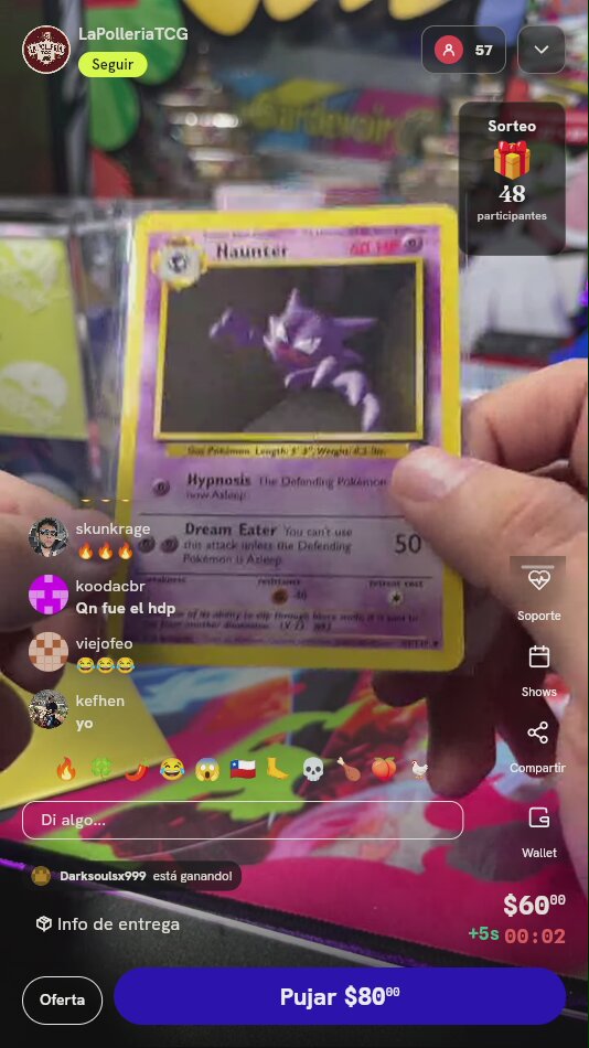 Carta Pokémon Haunter Base Set 2