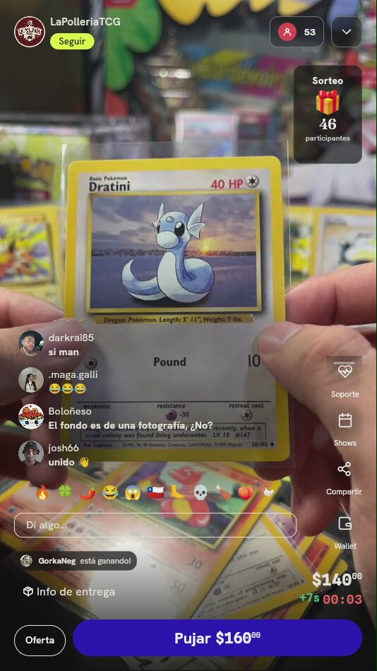 Carta Pokémon Dratini Base Set