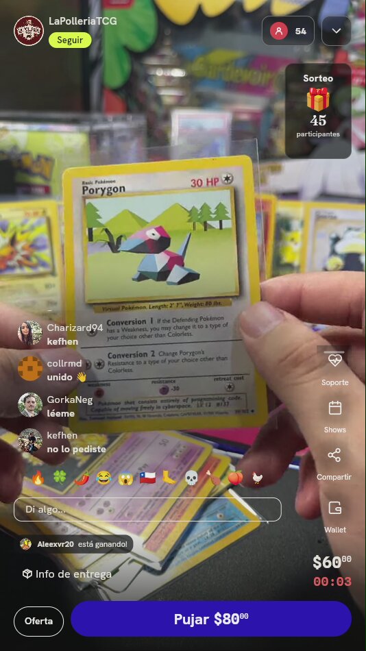 Carta Porygon #39/102 Base Set