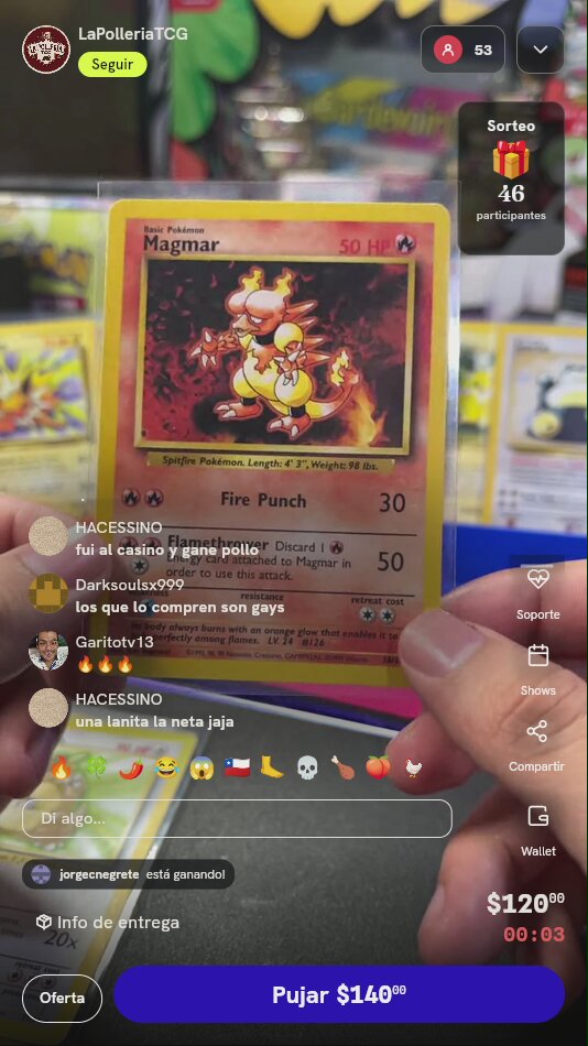 Carta Pokémon Magmar Base Set 36/102
