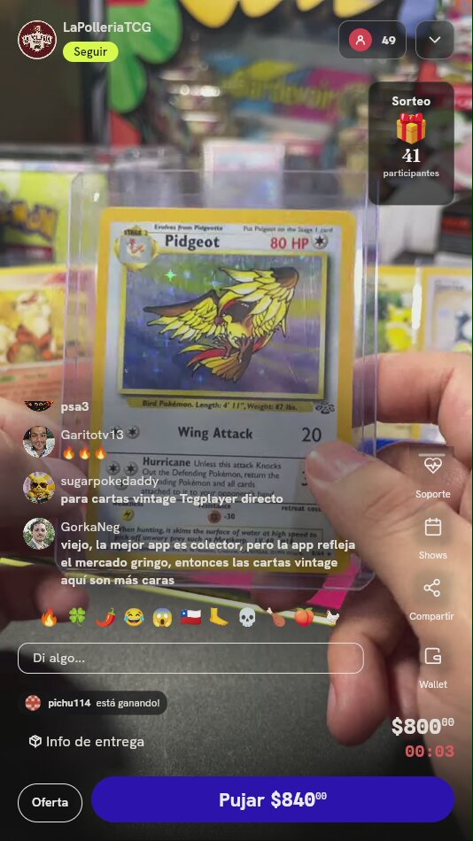 Carta Pokémon Pidgeot Holo Jungle