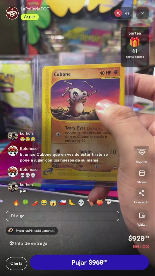 Carta Pokémon Cubone Aquapolis #72/147