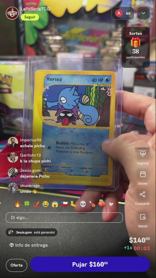 Carta Pokémon Horsea 84/147 Aquapolis