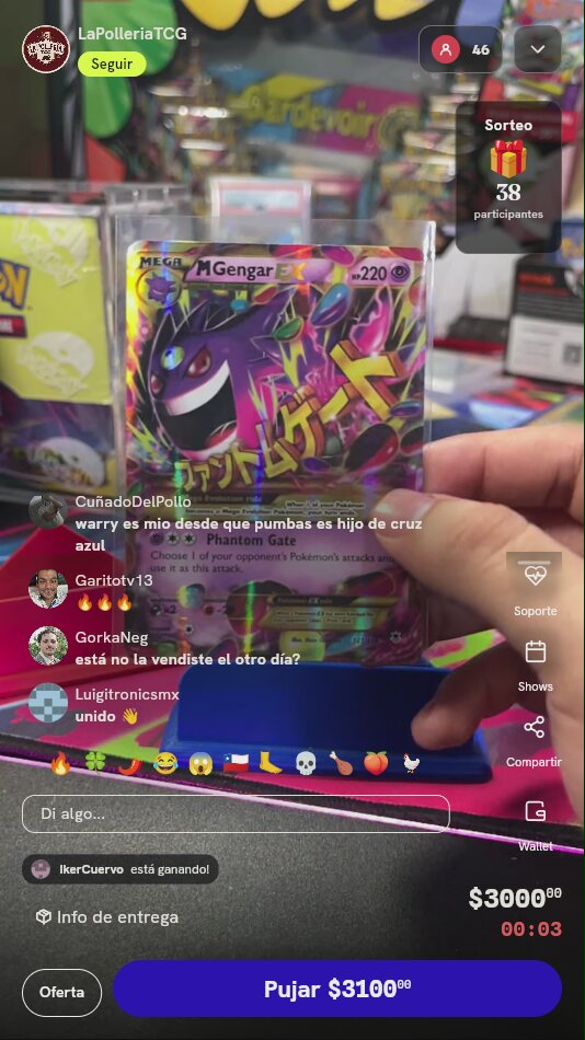 Carta Pokémon M Gengar EX