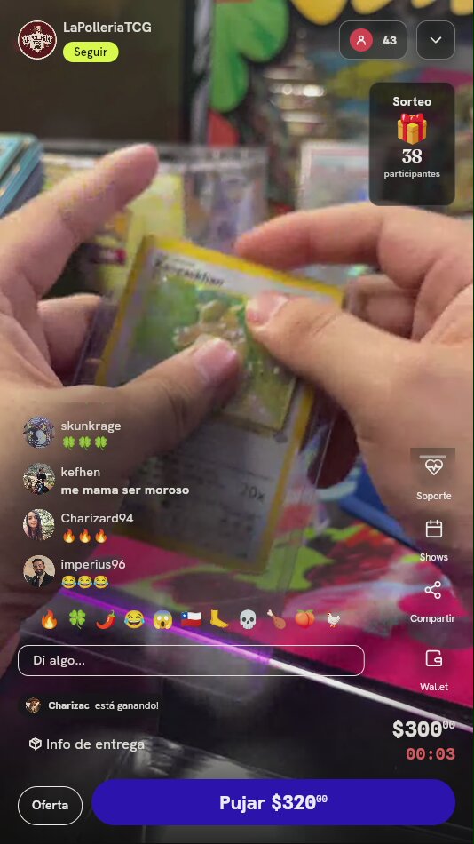 Carta Pokémon Kangaskhan set Jungle