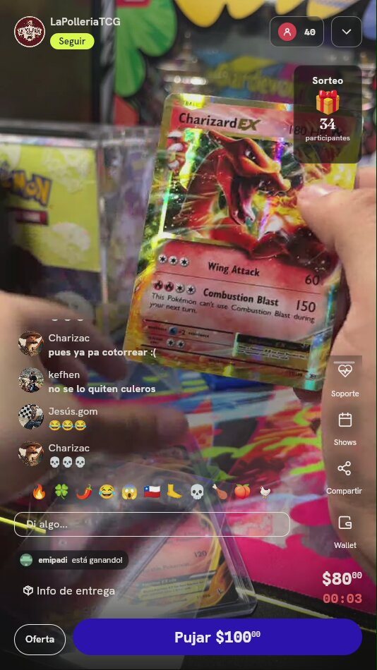 Carta Pokémon Charizard EX