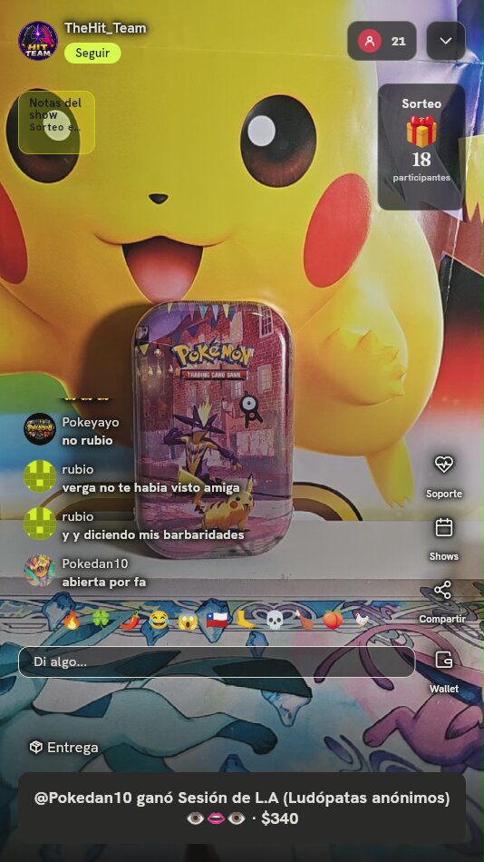 Mini Tin Pokémon Pikachu y Toxtricity
