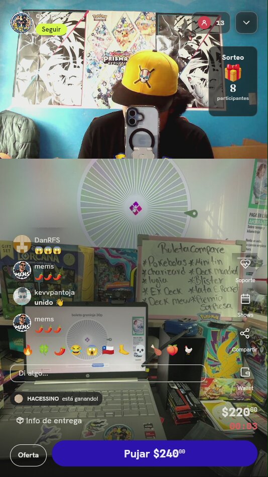 Boleto para Ruleta Pokémon TCG