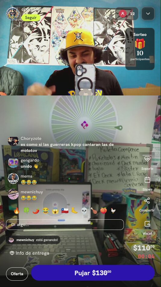 Giro de ruleta misteriosa Pokémon