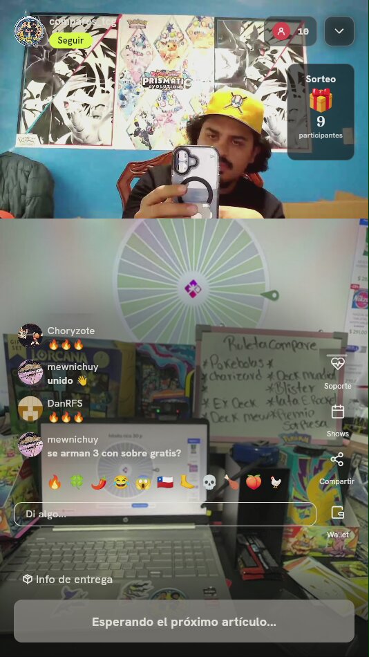 Tiro de Ruleta Pokémon TCG