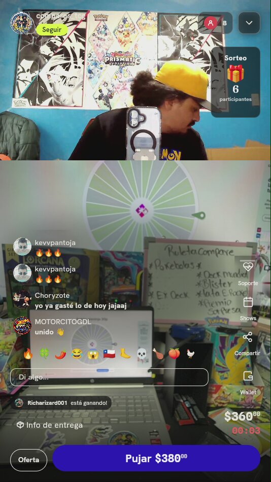 Giro en Pokeruleta Pokémon TCG