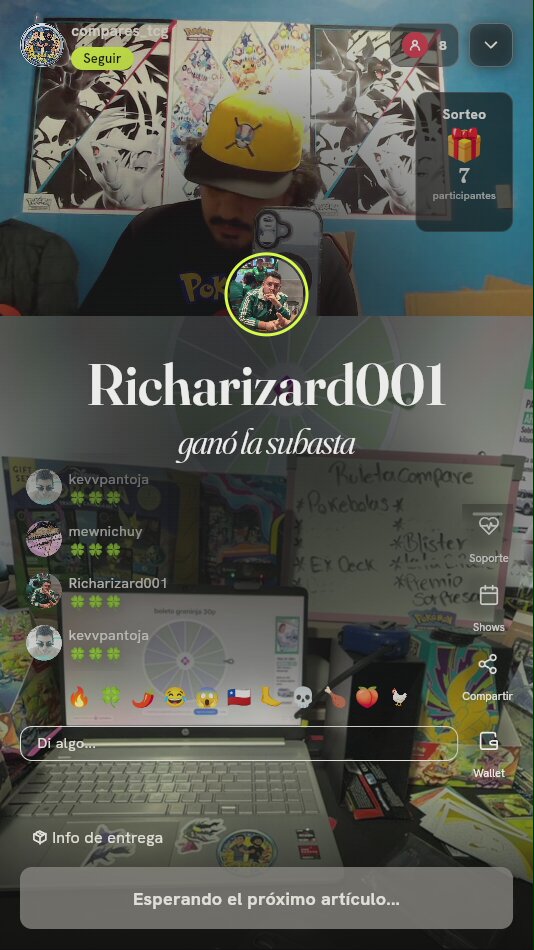 Tiros de Pokeruleta Pokémon TCG