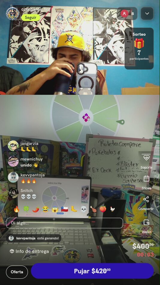 Tiro de Ruleta Pokémon TCG