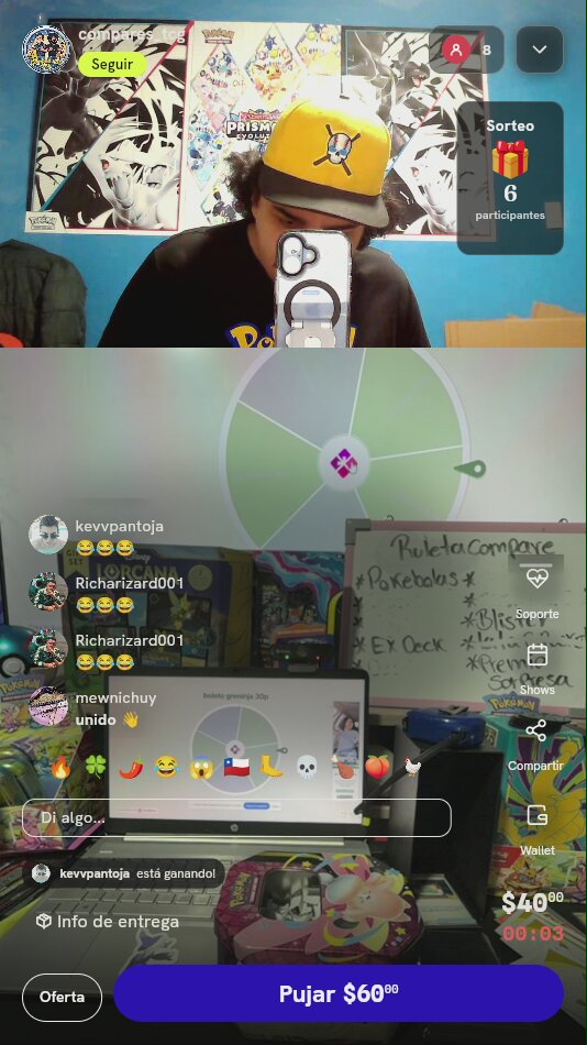 Giro de ruleta Pokémon TCG