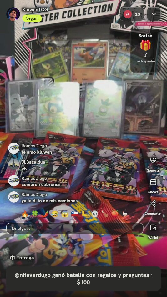 Sobres Pokémon Chasing Glory CSV10C
