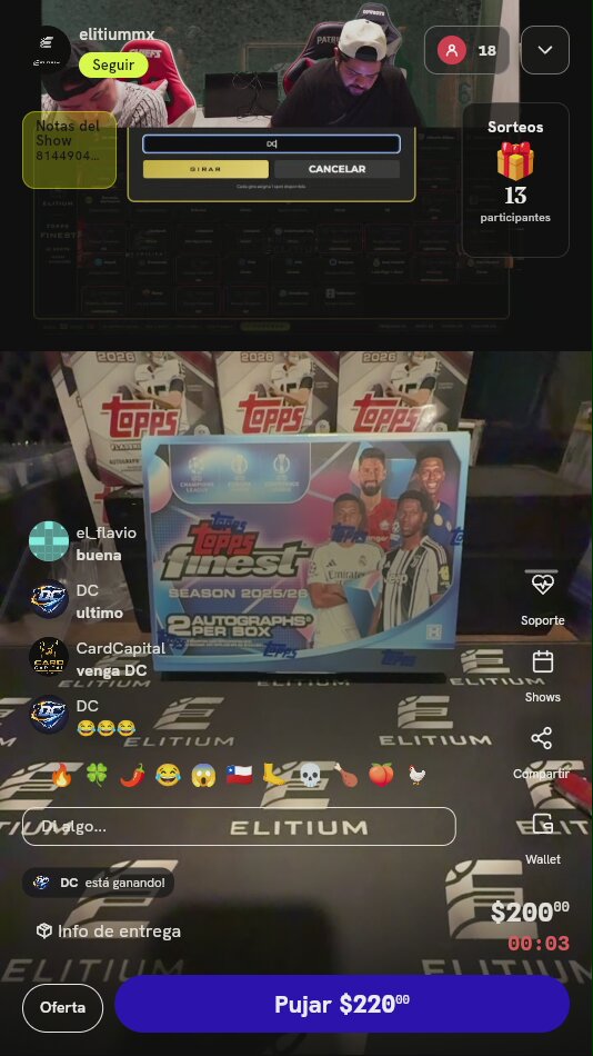 Lugar en Break Topps Finest UEFA