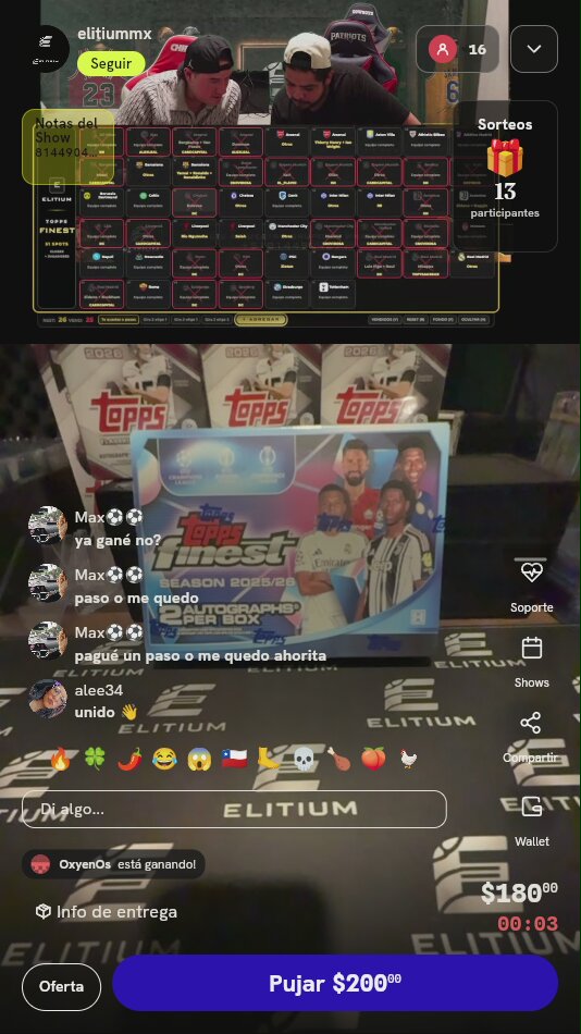 Lugar en Break Topps Finest UEFA