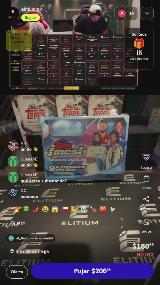 Lugar en Break Topps Finest UEFA