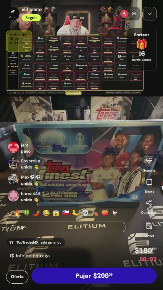 Spot para Break Topps Finest UEFA