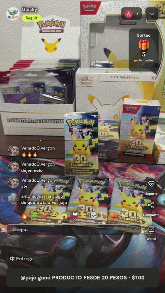 Lote Sobres Pokémon 30th Celebration
