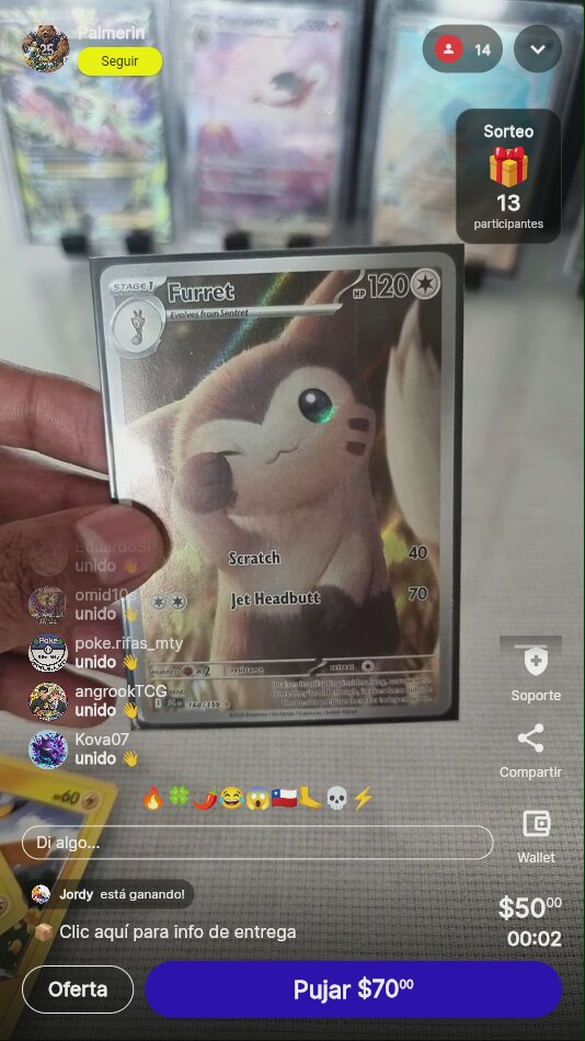 Pokémon Furret Illustration Rare 168/159