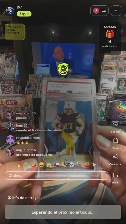 Carta Josh Allen 2018 Leaf Draft PSA 10